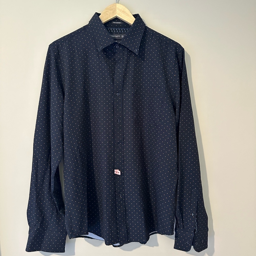 Denim & Flower Dress Shirt